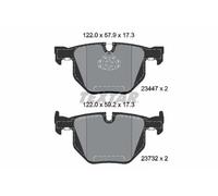 Textar Rear Brake Pads 2344704 - Genuine OE Full Set of 4 - Fits BMW X5/X6 E71 E72 AWD