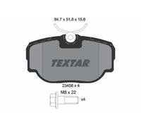 Brake pads 2345801 TEXTAR for LAND ROVER RANGE ROVER Mk II DISCOVERY Mk II