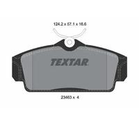 Brake pads 2346302 TEXTAR for NISSAN PRIMERA PRIMERA Hatchback PRIMERA Traveller