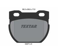 Brake pads 2347103 TEXTAR for LAND ROVER DEFENDER Station Wagon DEFENDER Cabrio