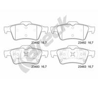 Brake pads 23482 00 702 00 BRECK for RENAULT NISSAN