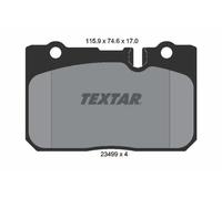 Brake pads 2349901 TEXTAR for LEXUS TOYOTA