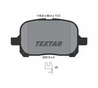 Brake pads 2351302 TEXTAR for TOYOTA CAMRY PREVIA / ESTIMA II