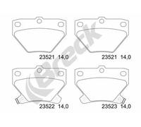 Brake pads 23521 00 704 10 BRECK for TOYOTA COROLLA YARIS/VITZ CELICA Coupe