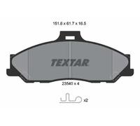 Genuine OE Textar Brake Pads Full Set Of 4 Front 2354001