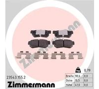 ZIMMERMANN 23543.155.2 Brake pad set