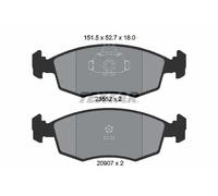 TEXTAR 2355202 Brake pad set