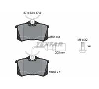 Rear Brake Pads For Disc Fits Ford Galaxy Seat Alhambra VW Sharan TEXTAR 2355403