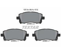Brake pads 2355802 TEXTAR for SUBARU MITSUBISHI