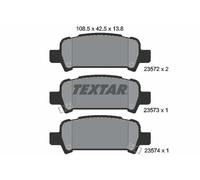 Brake pads 2357202 TEXTAR for SUBARU IMPREZA Saloon IMPREZA Estate IMPREZA Coupe