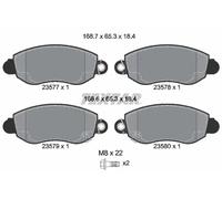 Textar Genuine OE Brake Pads 2357701 Full Set of 4 Front with Caliper Screws for Ford Transit