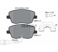 Brake pads 2358102 TEXTAR for SKODA SEAT VW