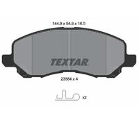 Brake pads 2358401 TEXTAR for MITSUBISHI JEEP DODGE CHRYSLER PEUGEOT CITROËN