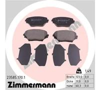 Brake pads 23585.170.1 ZIMMERMANN for TOYOTA RAV 4 Mk II