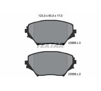 Brake pads 2358501 TEXTAR for TOYOTA RAV 4 Mk II