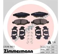 ZIMMERMANN 23598.180.1 Brake pad set