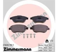 ZIMMERMANN 23600.190.1 Brake pad set