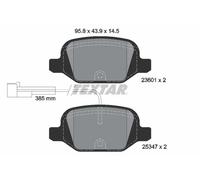 Brake pads 2360104 TEXTAR for FIAT 500 500 C