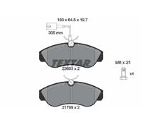 Brake pads 2360301 TEXTAR for PEUGEOT FIAT CITROËN