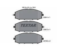 Brake pads 2361101 TEXTAR for NISSAN PATROL GR Mk II Wagon