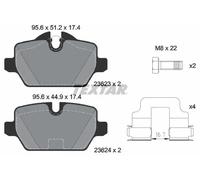 Brake pads 2362303 TEXTAR for BMW 1 3 3 Coupe