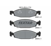 Brake pads 2363101 TEXTAR for JEEP CHEROKEE GRAND CHEROKEE Mk II