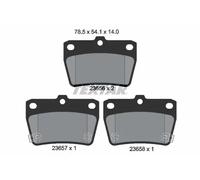 Textar Rear Brake Pads fits Toyota RAV4 2.4 FWD Mk II _A2_ 2365601