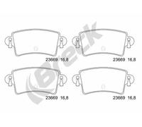 Brake pads 23669 00 703 10 BRECK for RENAULT OPEL NISSAN
