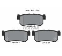 For Daewoo Ssangyong Genuine OE Textar Brake Pads Full Set Of 4 Rear 2367301