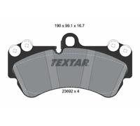 Brake pads 2369202 TEXTAR for VW PORSCHE MERCEDES-BENZ