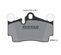 Brake pads 2369402 TEXTAR for AUDI PORSCHE VW