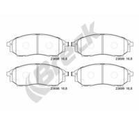 Brake pads 23698 00 701 00 BRECK for NISSAN INFINITI RENAULT