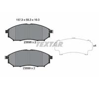 Brake Pad Set For Disc Brake Front Fits Infiniti Nissan Renault TEXTAR 2369801