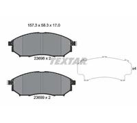 Brake pads 2369803 TEXTAR for NISSAN INFINITI