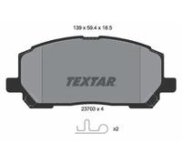 Textar Front Brake Pads 2370301 for Lexus RX, Toyota Highlander/ Kluger