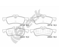 BRAKE PAD SET DISC BRAKE 23716 00 704 00 FOR MINI W17 D14 /1ND 1.4L 4cyl