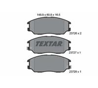 Brake pads 2372601 TEXTAR for SSANGYONG HYUNDAI KIA