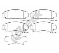 Brake pads 23729 00 701 00 BRECK for HONDA CIVIC VII Hatchback STREAM FR-V