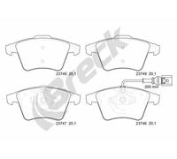 Brake pads 23746 10 703 10 BRECK for VW TRANSPORTER / CARAVELLE Mk V Bus