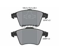 Brake pads 2374702 TEXTAR for VW MULTIVAN Mk V TRANSPORTER Mk V Platform/Chassis