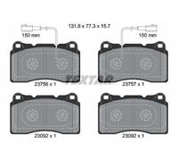 Genuine OE Textar Brake Pads Full Set Of 4 Front 2375601