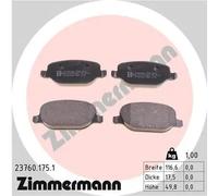 ZIMMERMANN 23760.175.1 Brake pad set