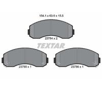 TEXTAR 2378401 Brake Pads Set Front for Bongo K2500 K2700 Besta Hi-Topic K2900