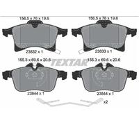 Brake pads 2383204 TEXTAR for OPEL CORSA D ADAM CORSA E