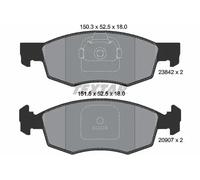 Brake pads 2384201 TEXTAR for FIAT DOBLO MPV DOBLO Box Body/MPV