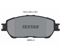 Brake pads 2385501 TEXTAR for TOYOTA LEXUS
