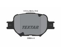 For Lexus Toyota Genuine OE Textar Brake Pads Full Set Of 4 Front 2386401