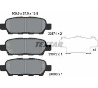 Brake pads 2387101 TEXTAR for NISSAN INFINITI RENAULT
