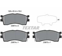 Brake pads 2387301 TEXTAR for KIA MENTOR Saloon MENTOR CLARUS CLARUS Estate