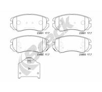 Brake pads 23891 00 701 10 BRECK for KIA HYUNDAI